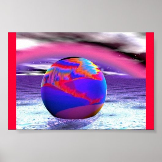 Rood Bow Sphere Poster (Voorkant)