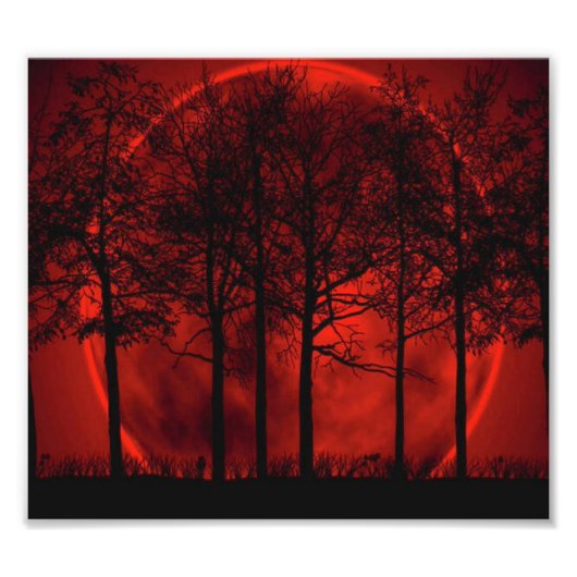 Rood branden... foto afdruk (Voorkant)