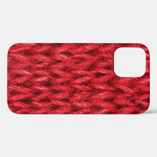Rood breiwol textuur achtergrond. Case-Mate iPhone case (Achterkant (horizontaal))