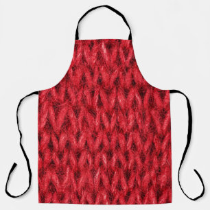 Rood breiwol textuur achtergrond. schort