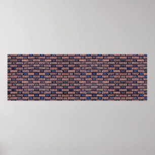 Rood Brick Wall Canvas of Poster