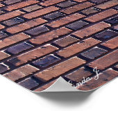 Rood Brick Wall Canvas of Poster (Hoek)