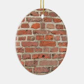 Rood Brick-wandstructuur Keramisch Ornament (Rechts)