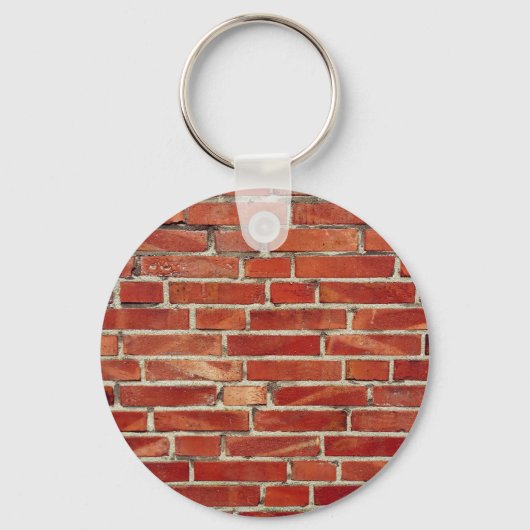 Rood Brick-wandtextuur Sleutelhanger (Voorkant)
