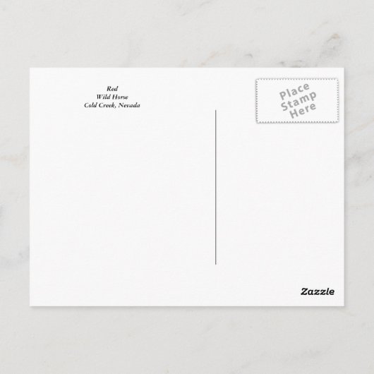 Rood Briefkaart (Achterkant)