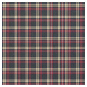 Rood, Bruin geruite, Zwarte Tartan; Patroonontwerp Stof