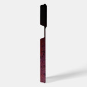 Rood Bruin Zwart Ombre Rust Metaal Aangepaste naam iPhone Hoesje (Rechterkant)