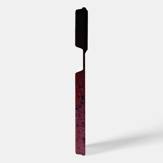 Rood Bruin Zwart Ombre Rust Metaal Aangepaste naam iPhone Hoesje (Rechterkant)