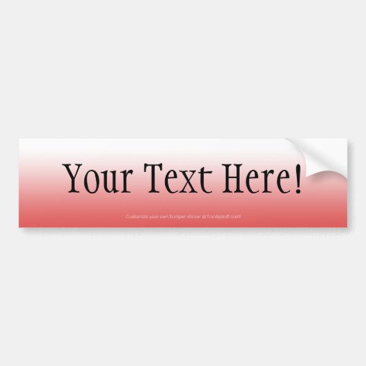 Rood bumpersticker (Voorkant)