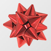 Rood cadeau extra, groot venster raamsticker (Vel)