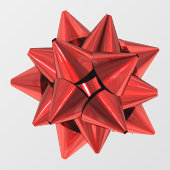 Rood cadeau extra, groot venster raamsticker (Vel)