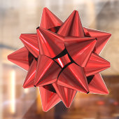 Rood cadeau extra, groot venster raamsticker (Vel 2)