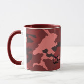 Rood camouflagepatroon mok (Links)