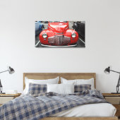 Rood Chevy 1941 Coupe Triptiek Canvas Print (Insitu (Slaapkamer))