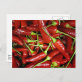 Rood Chili Peppers Gift Range Briefkaart (Voorkant / Achterkant)