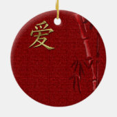Rood-Chinees Ornament voor weduwschap (Achterkant)