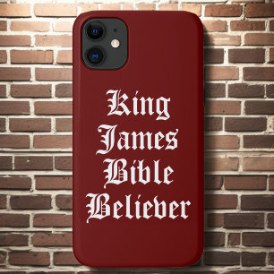 Rood Christelijk Geloof Koning James Bijbelgelovig iPhone 11 Hoesje