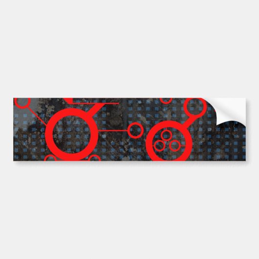 rood circuit bumpersticker (Voorkant)