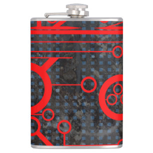 rood circuit heupfles