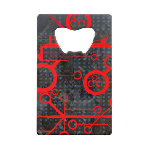 rood circuit kredietkaart flessenopener
