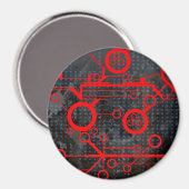 rood circuit magneet (Voorkant / Achterkant)