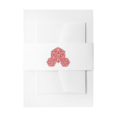 Rood D20-ijsband Uitnodigingen Wikkel (Voorkant Voorbeeld)