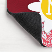 Rood Damaskpatroon; Daisy Muismat (Hoek)