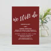 Rood, dat doen we nog steeds Moderne handschrift v Kaart (Staand voorkant)