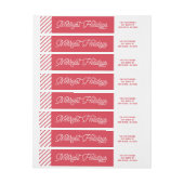 Rood de Merriest Feestdagen Typografie Kerstmis (Vel)