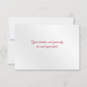  rood De Rozen schilderen Bedankkaart (Achterkant)