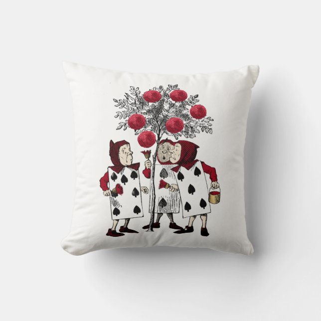  rood De Rozen schilderen Kussen (Voorkant)