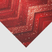 Rood Decoratief Kerst Glit Holiday Tissue Papier (Detail)
