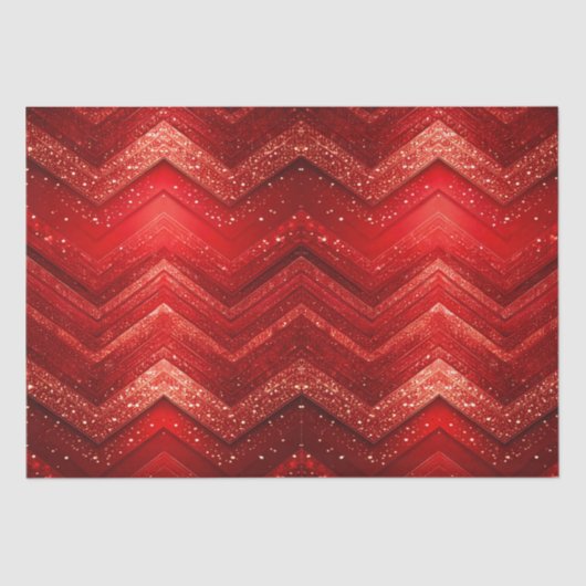 Rood Decoratief Kerst Glit Holiday Tissue Papier (Voorkant)