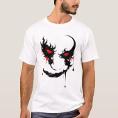 Rood-demonisch T-shirt in het donker (Voorkant)