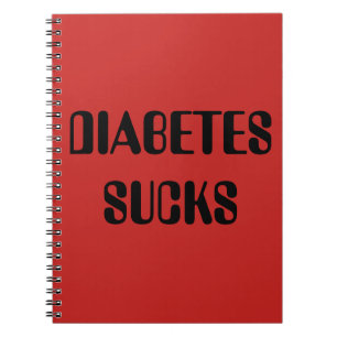 Rood diabetes notitieboek
