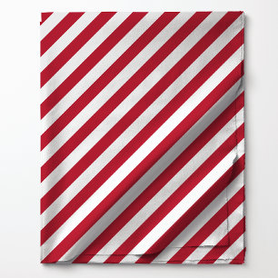 Rood diagonaal strepenpatroon stof