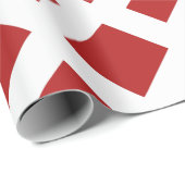 Rood diamant, witte rand cadeaupapier (Rol Hoek)