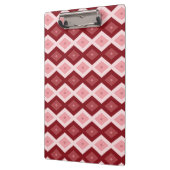 Rood diamantpatroon klembord (Links)
