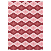 Rood diamantpatroon klembord (Achterkant)