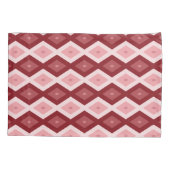 Rood diamantpatroon kussensloop (Achterkant)