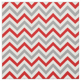 Rood, Dk Gray, White LG Chevron ZigZag Sz6 Stof