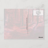 Rood donker en droog Briefkaart (Achterkant)