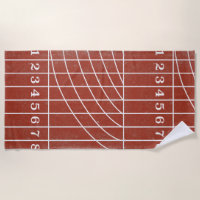 Rood draaiend spoor vervormde stijlhanddoek