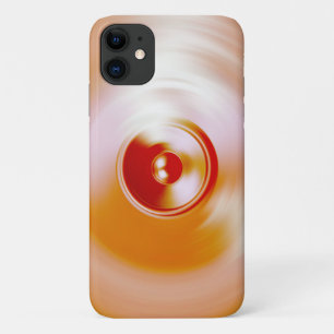 Rood draaiende muziekluidspreker iPhone 11 hoesje