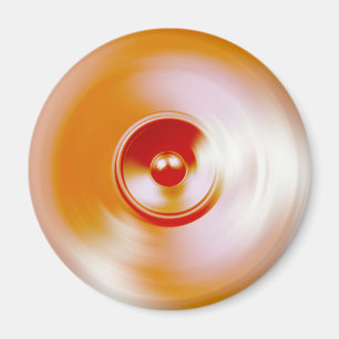 Rood draaiende muziekluidspreker magneet