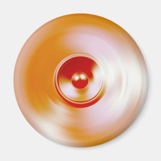 Rood draaiende muziekluidspreker magneet (Voorkant)