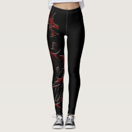 ROOD DRAGON JAAR VAN DE DRAGON LEGGINGS