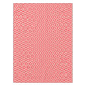 Rood driekleurig diamantpatroon tafelkleed (Voorkant)