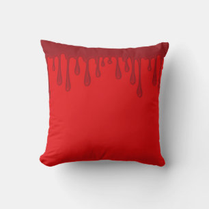 Rood druipend bloed druipt Halloween Kussen