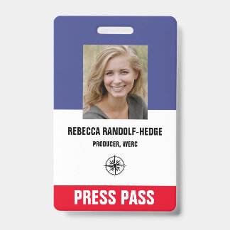 ROOD DRUK SPECIAAL EVENEMENT PERSPASS - Foto I.D. Badge